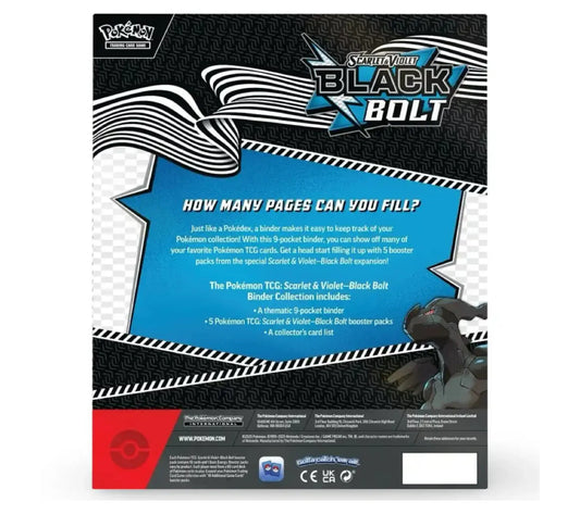POKEMON – SCARLET & VIOLET SV10.5 BLACK BOLT ORDNER COLLECTION (ENGLISCH)