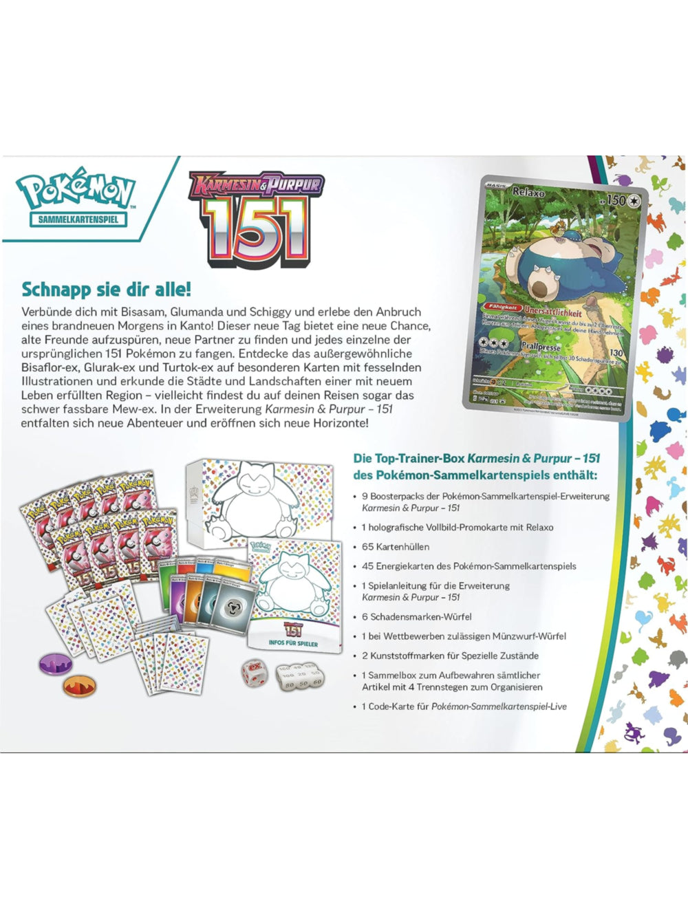 Karmesin & Purpur 151 Top Trainer Box Relaxo (deutsch)