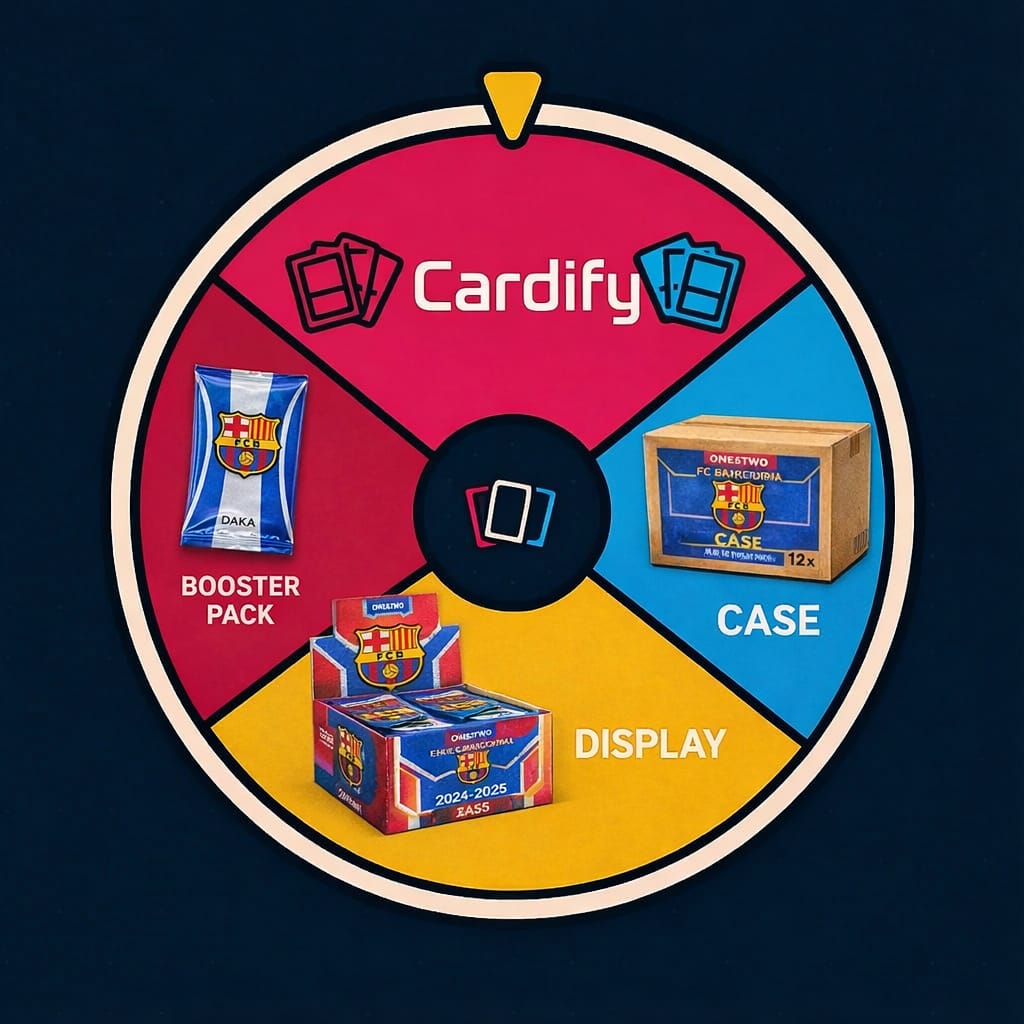Cardify Fußball Super-Spin Booster Display oder Case Keine Nieten Gewinn Möglichkeit