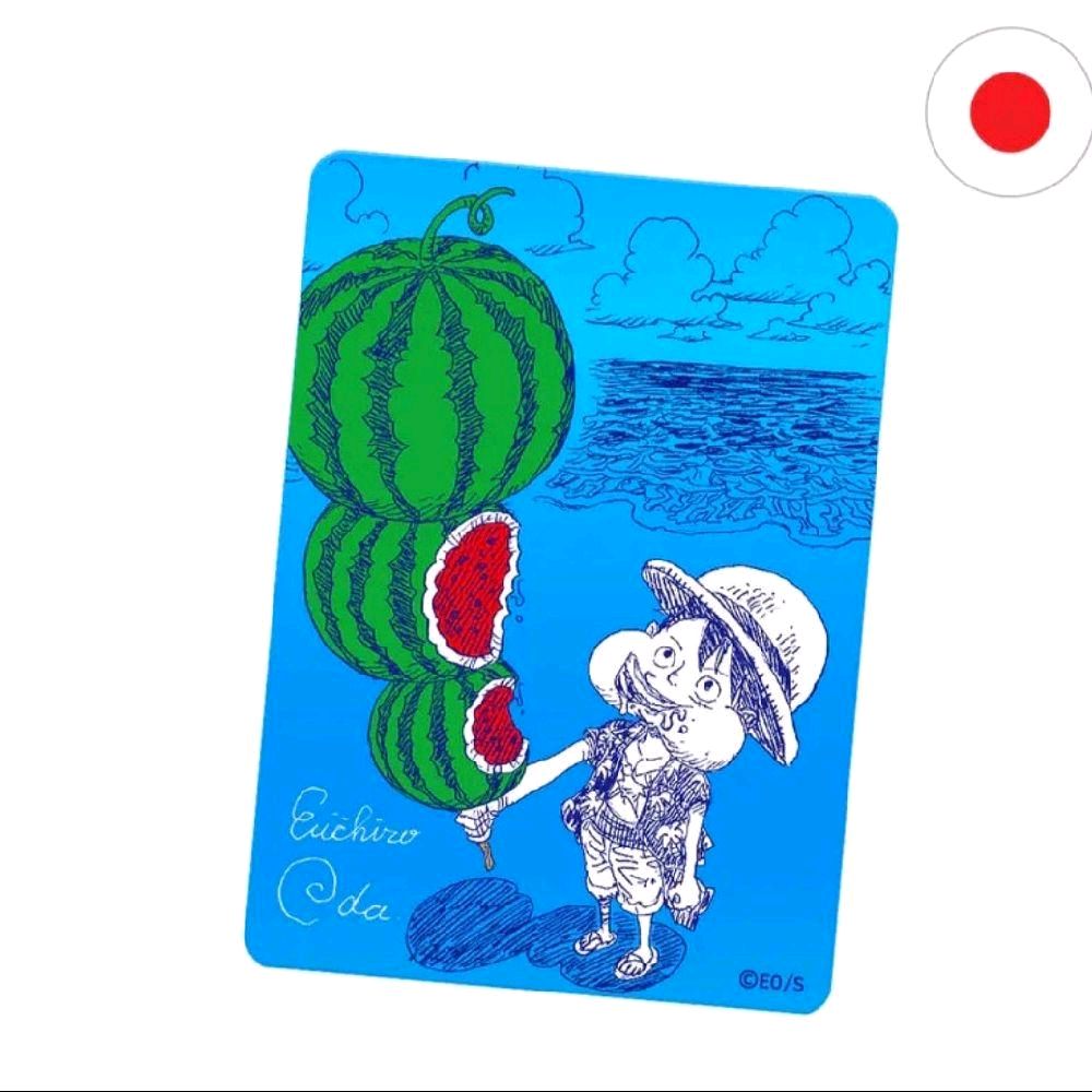 One Piece Shueisha NatsuComi 2026 Watermelon Luffy Metallic Promokarte