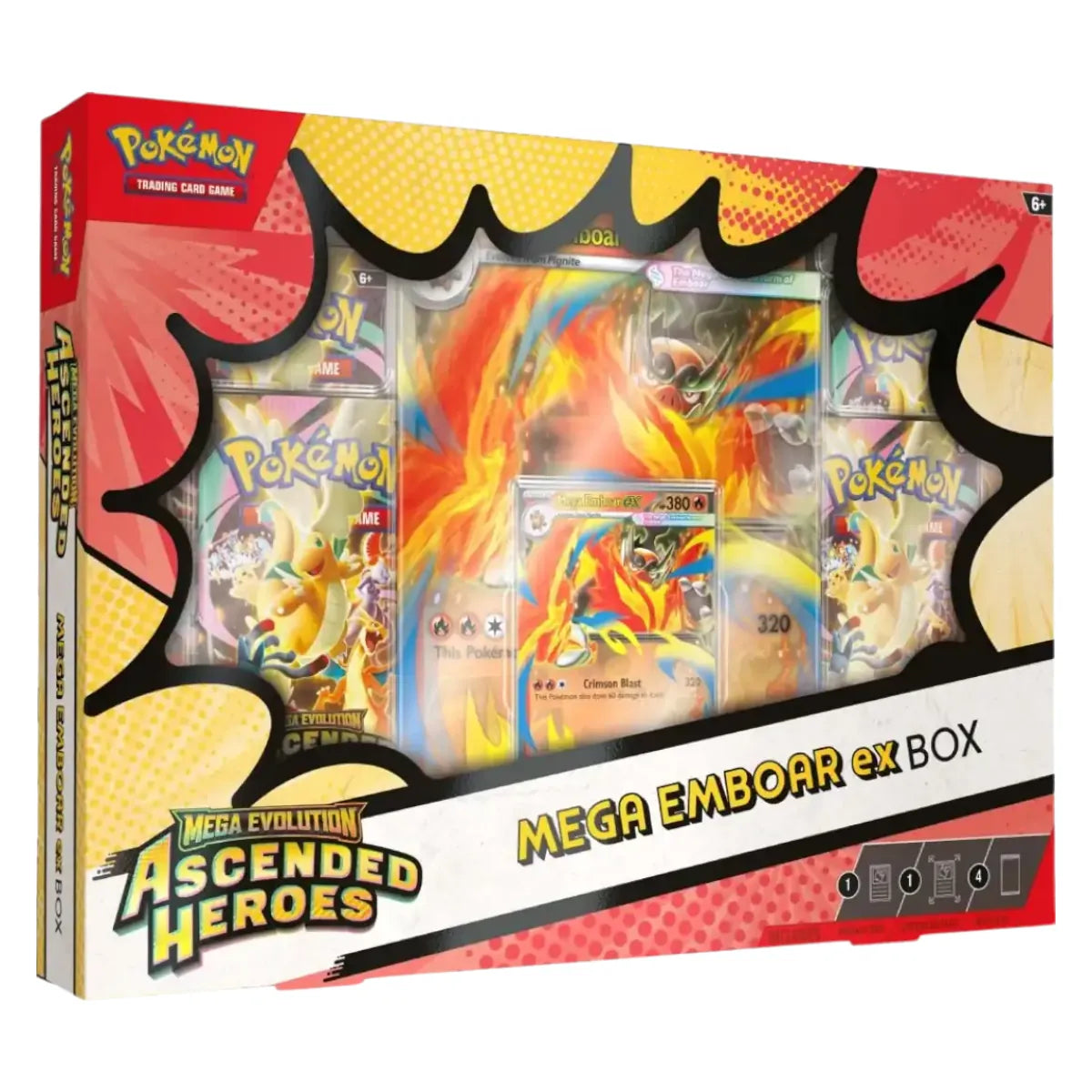 Pokemon Ascended Heroes Mega blau rot grün ex Box (EN) Auswahl zufällig