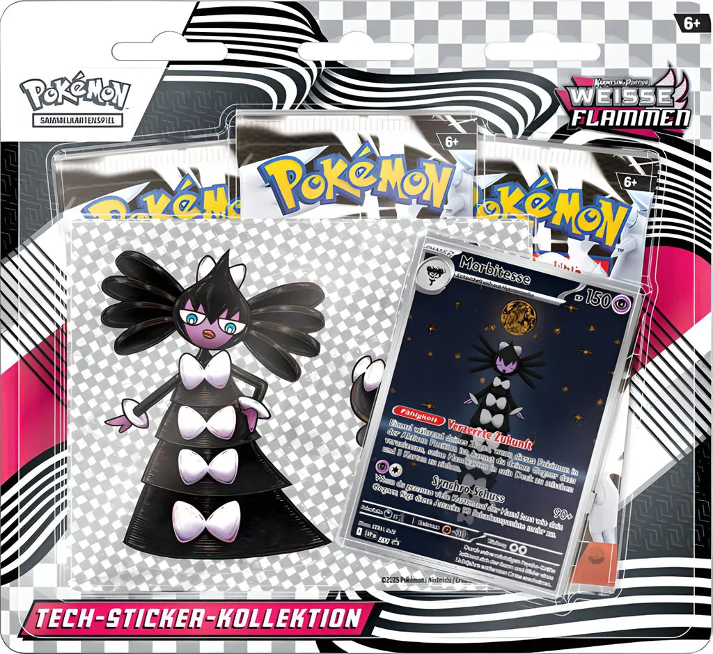 Pokemon Tech-Sticker-Kollektion Karmesin & Purpur - Weiße Flammen