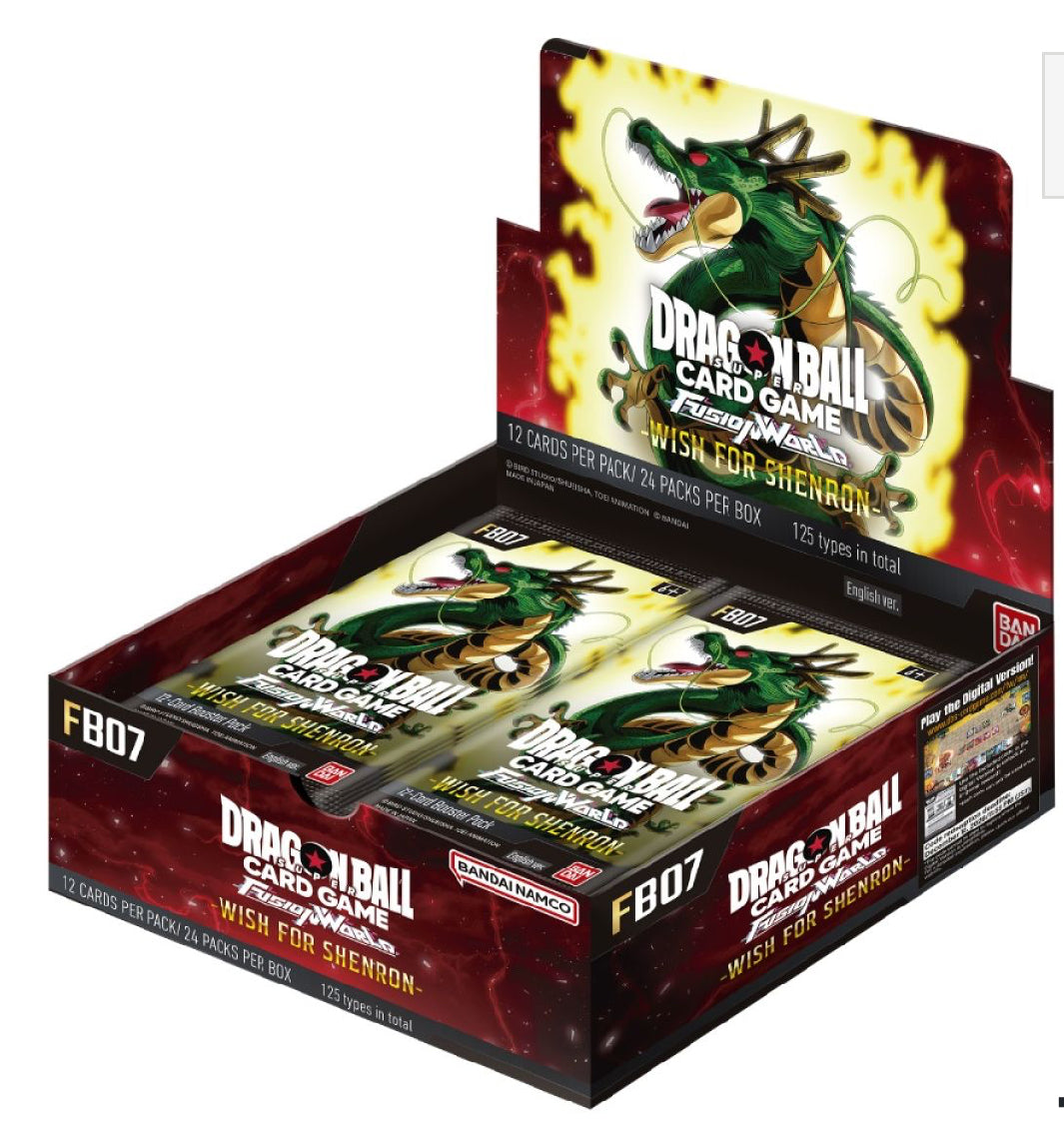 Dragon Ball Super Card Game: Fusion World – Booster Display: Wish For Shenron [FB07]