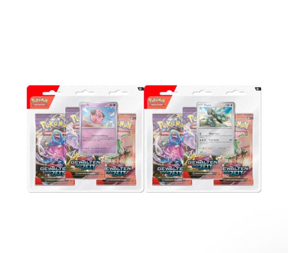 TCG - 3er-Pack Blister: Karmesin & Purpur Gewalten der Zeit