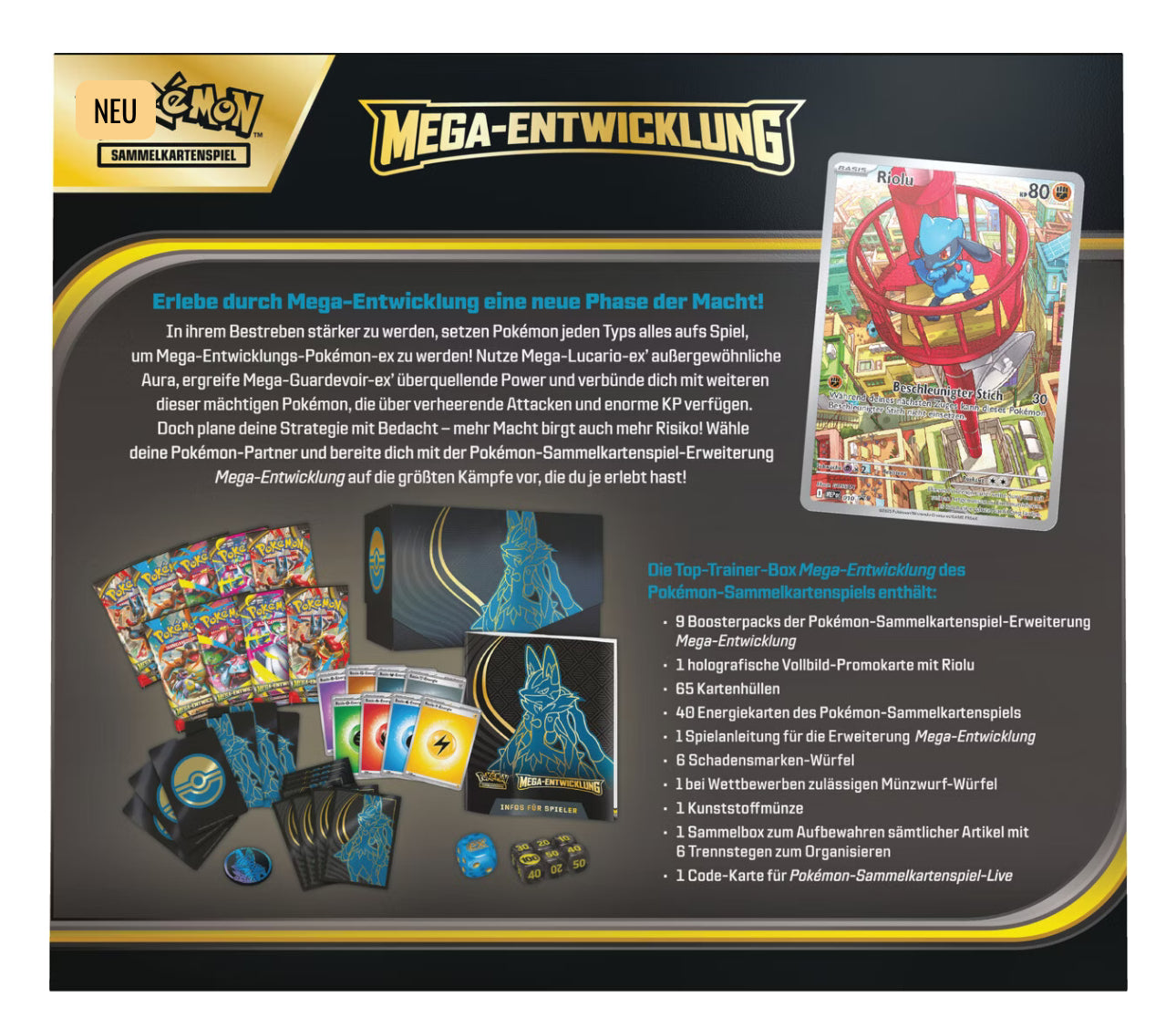 Pokémon ME01: Mega-Entwicklung Top-Trainer-Box (Englisch)