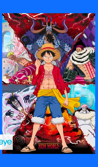 Poster 91.5x61 Stil: Luffy vs. New
