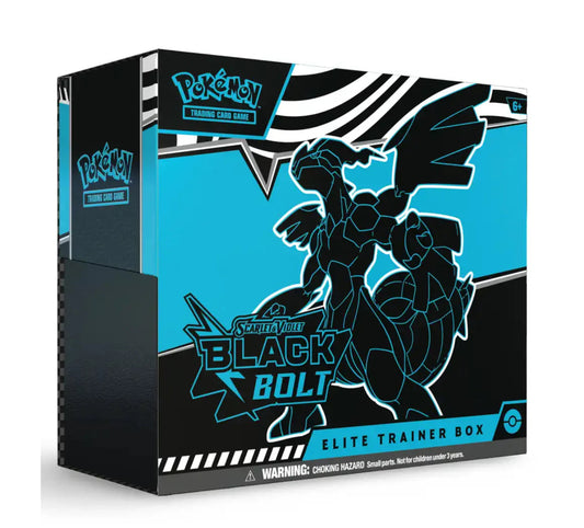 POKEMON – SCARLET & VIOLET: SV10.5 ELITE-TRAINER-BOX „BLACK BOLT“ (ENGLISCH)