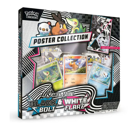POKEMON – SCARLET & VIOLET SV10.5: BLACK BOLT & WHITE FLARE POSTER-COLLECTION (ENGLISCH)