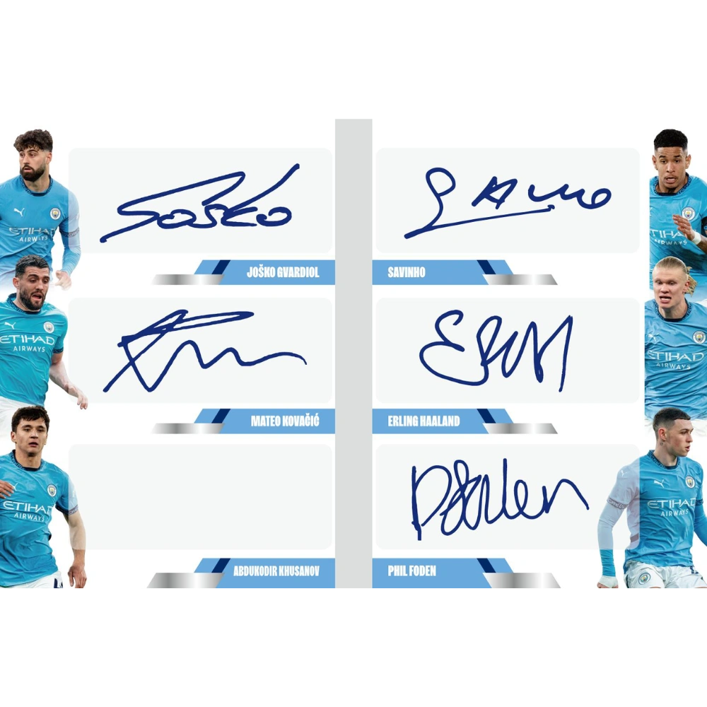 2024-25 Daka Soccer Manchester City Top Audience Blaster Box
