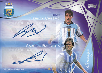 Topps Argentina Lineage Fußballteam-Setbox 2024/25