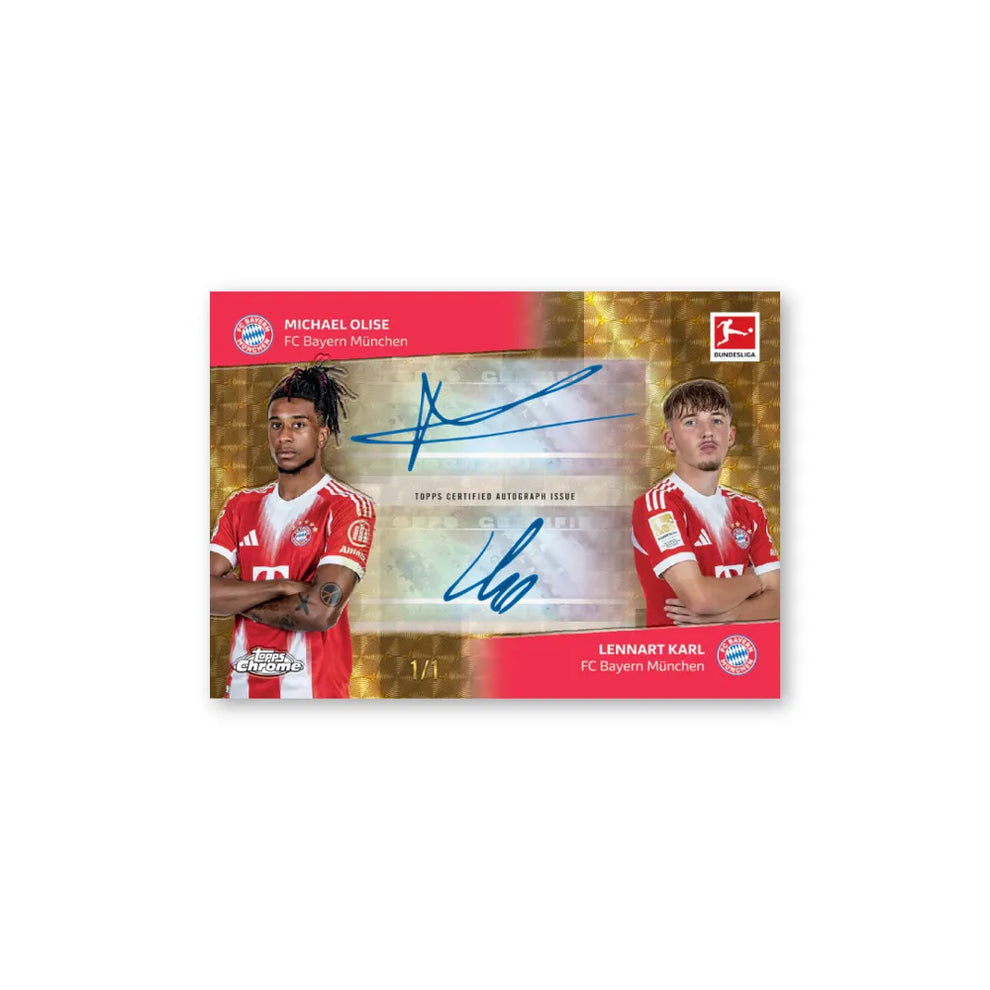 Topps 2025-26 Chrome Bundesliga Booster Display