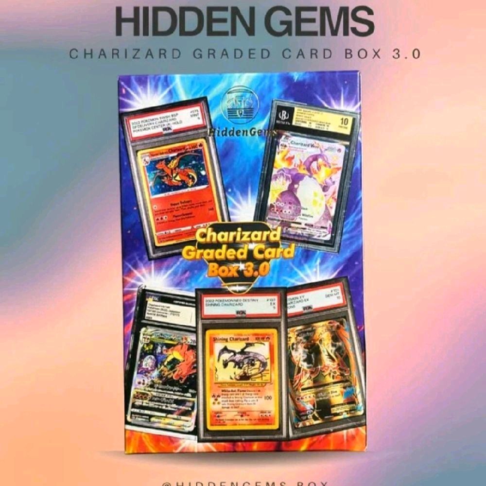Hidden Gems Pokémon Graded Charizard Box 3.0