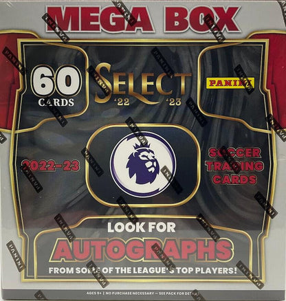 2022/23 Panini Select Premier League EPL Soccer Mega Box (Pink Ice und Orange Ice Parallels!)