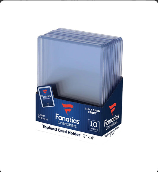 Fanatics Collectibles 138pt 3x4 Top Loader (10ct)