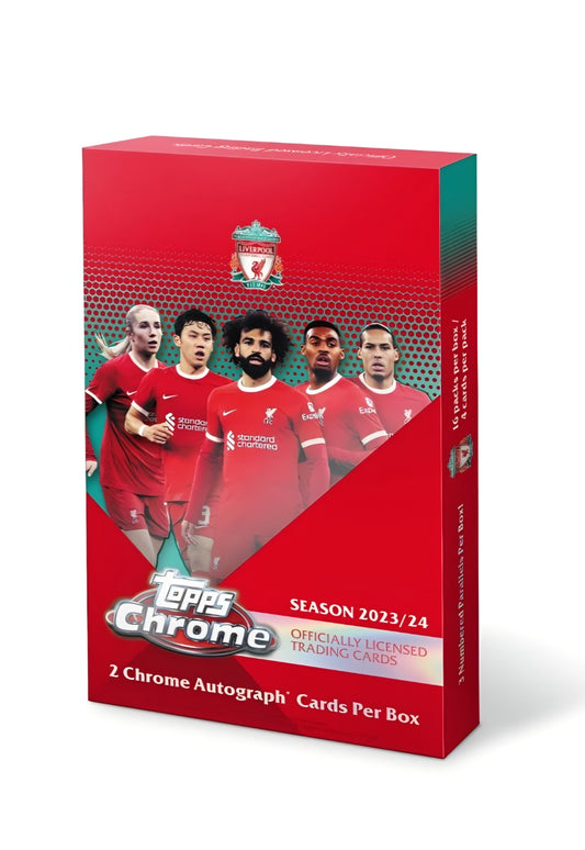 Topps FC Liverpool Chrome Hobby Box Booster 2023/24