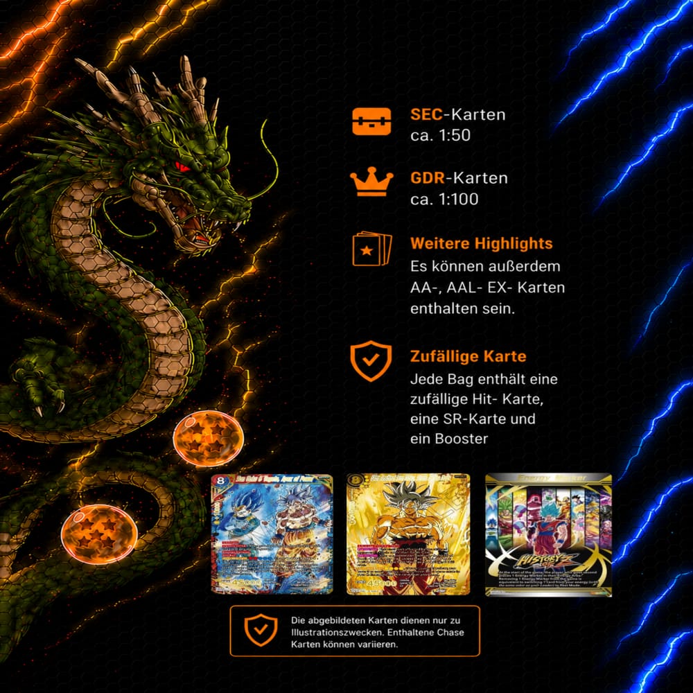 DRAGONBALL PRESTIGE Bags Kann auch Sealed bestellt werden