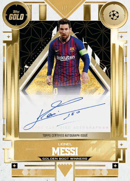 2025/26 Topps Gold UEFA Club Competitions Fußball Hobby Box