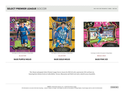 2022/23 Panini Select Premier League EPL Soccer Mega Box (Pink Ice und Orange Ice Parallels!)