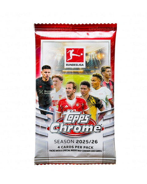 Topps 2025-26 Chrome Bundesliga Booster Display