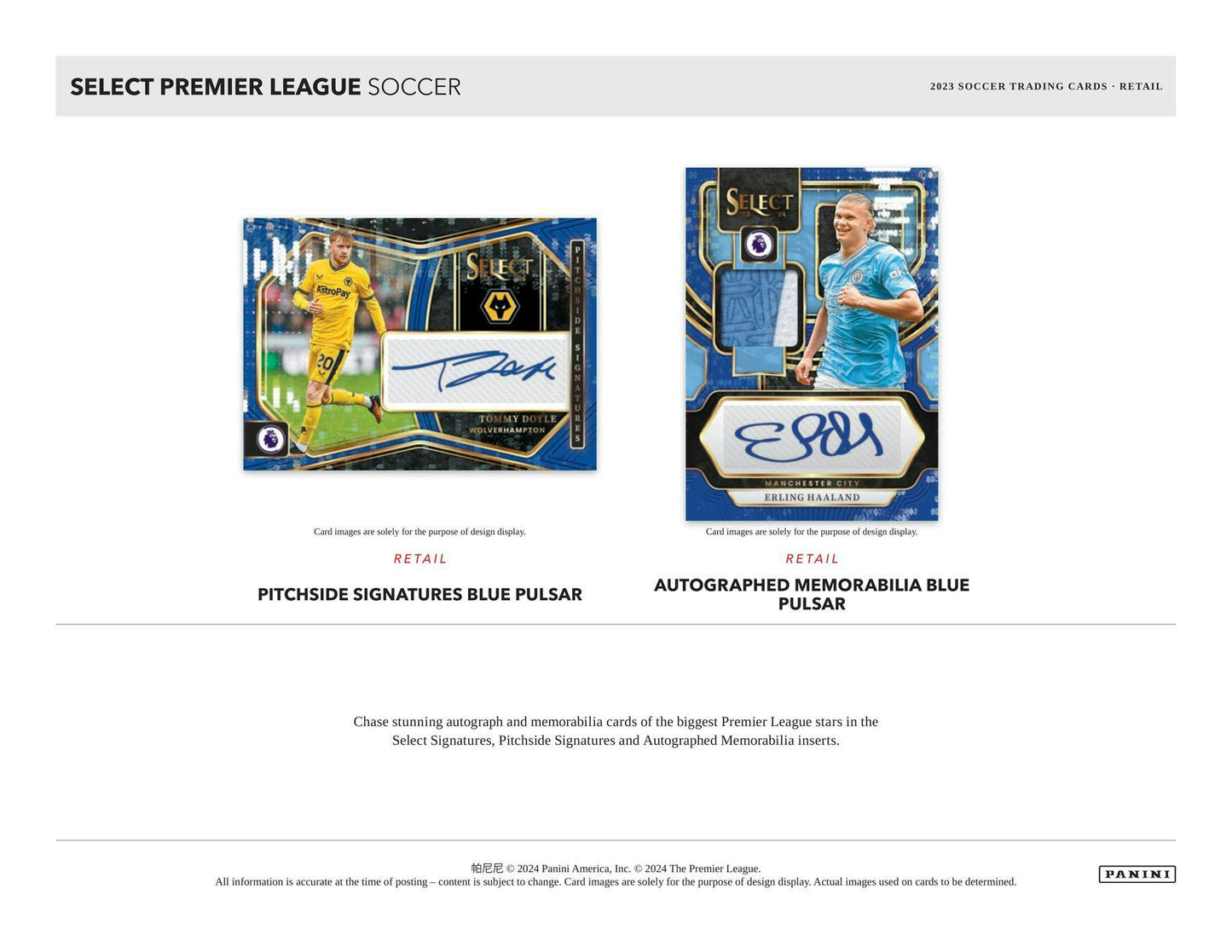 2022/23 Panini Select Premier League EPL Soccer Mega Box (Pink Ice und Orange Ice Parallels!)