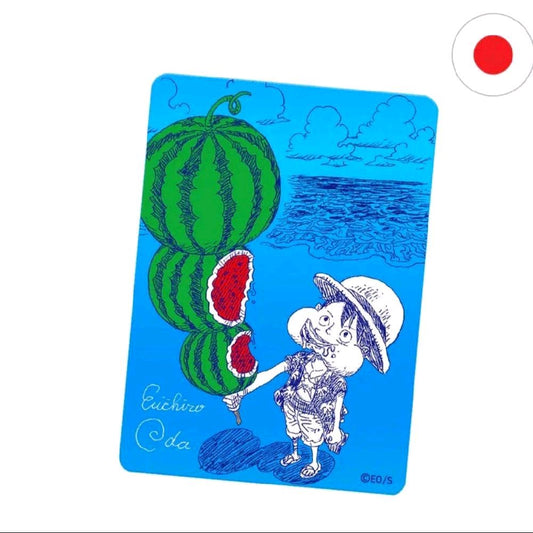 One Piece Shueisha NatsuComi 2026 Watermelon Luffy Metallic Promokarte