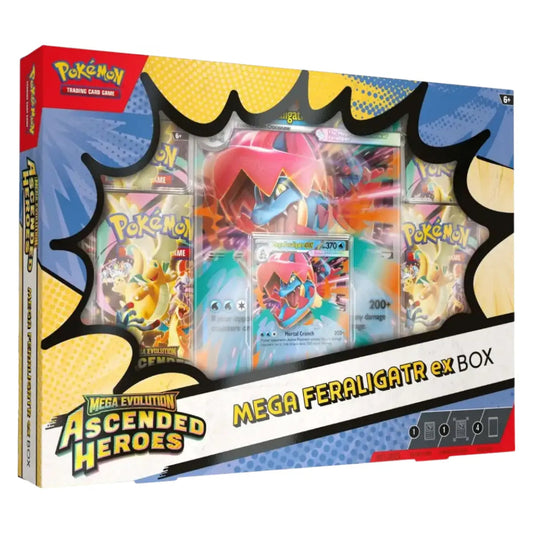 Pokemon Ascended Heroes Mega blau rot grün ex Box (EN) Auswahl zufällig