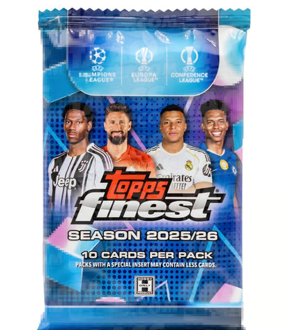 Topps Finest UEFA Club Competitions 2025/26 Hobby Box und Booster