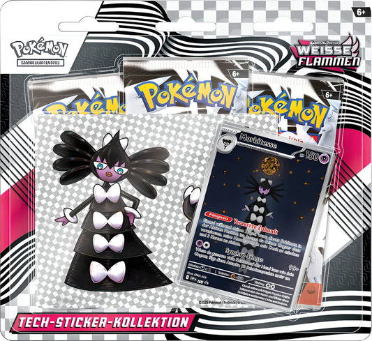 Pokemon Tech-Sticker-Kollektion Karmesin & Purpur - Weiße Flammen