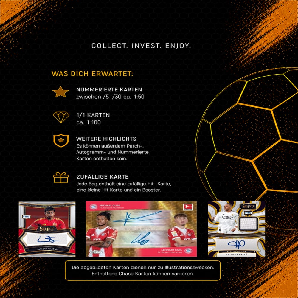 FOOTBALL PRESTIGE Bags Kann auch Sealed bestellt werden